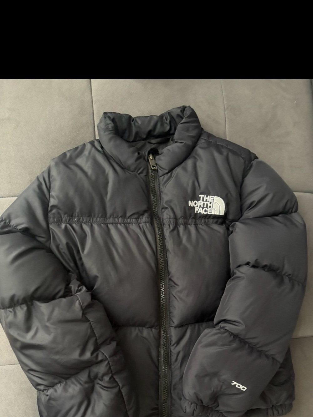 The North Face Kids Navy Black Puffer Jacket